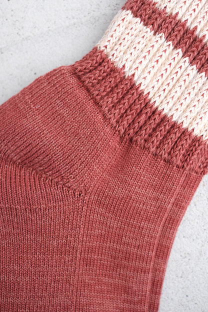 ROTOTO "COARSE RIBBED CREW SOCKS"