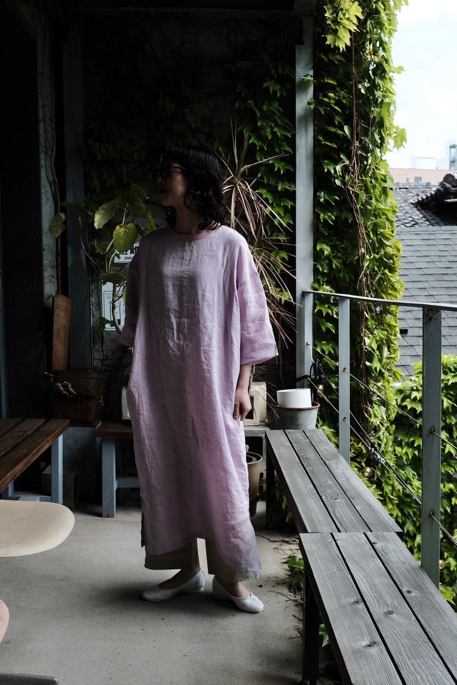 DELICIOUS "LINEN Long Dress" JAMES SPECIAL ORDER