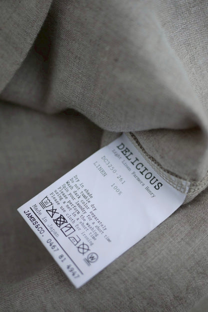 DELICIOUS "Light LINEN Famers Henry" JAMES SPECIAL ORDER