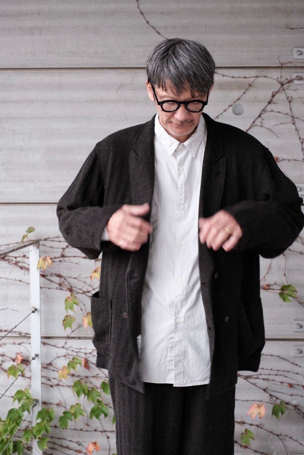 ENDS and MEANS "Double Breasted Work Jacket"