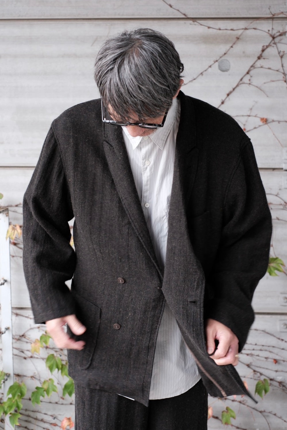 ENDS and MEANS "Double Breasted Work Jacket"