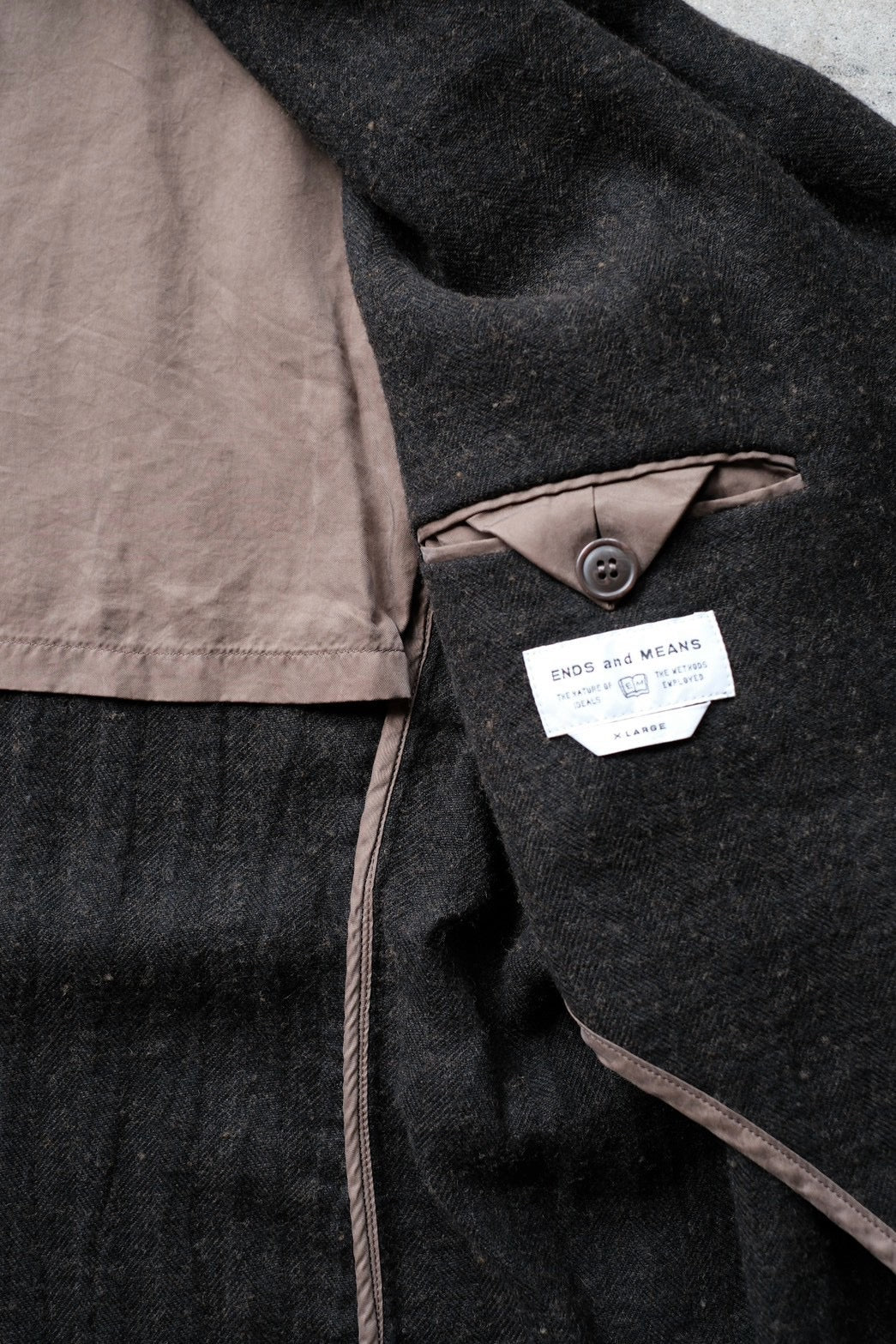 ENDS and MEANS "Double Breasted Work Jacket"