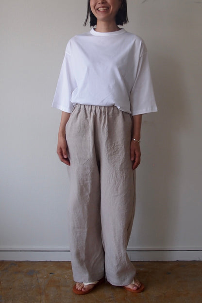 DELICIOUS "LINEN Ladies Wide Pants" JAMES SPECIAL ORDER