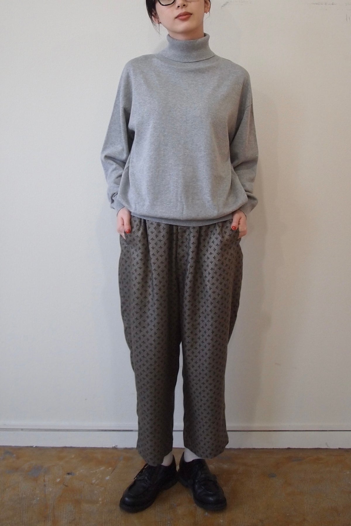 DELICIOUS "Cotton Turtleneck knit"