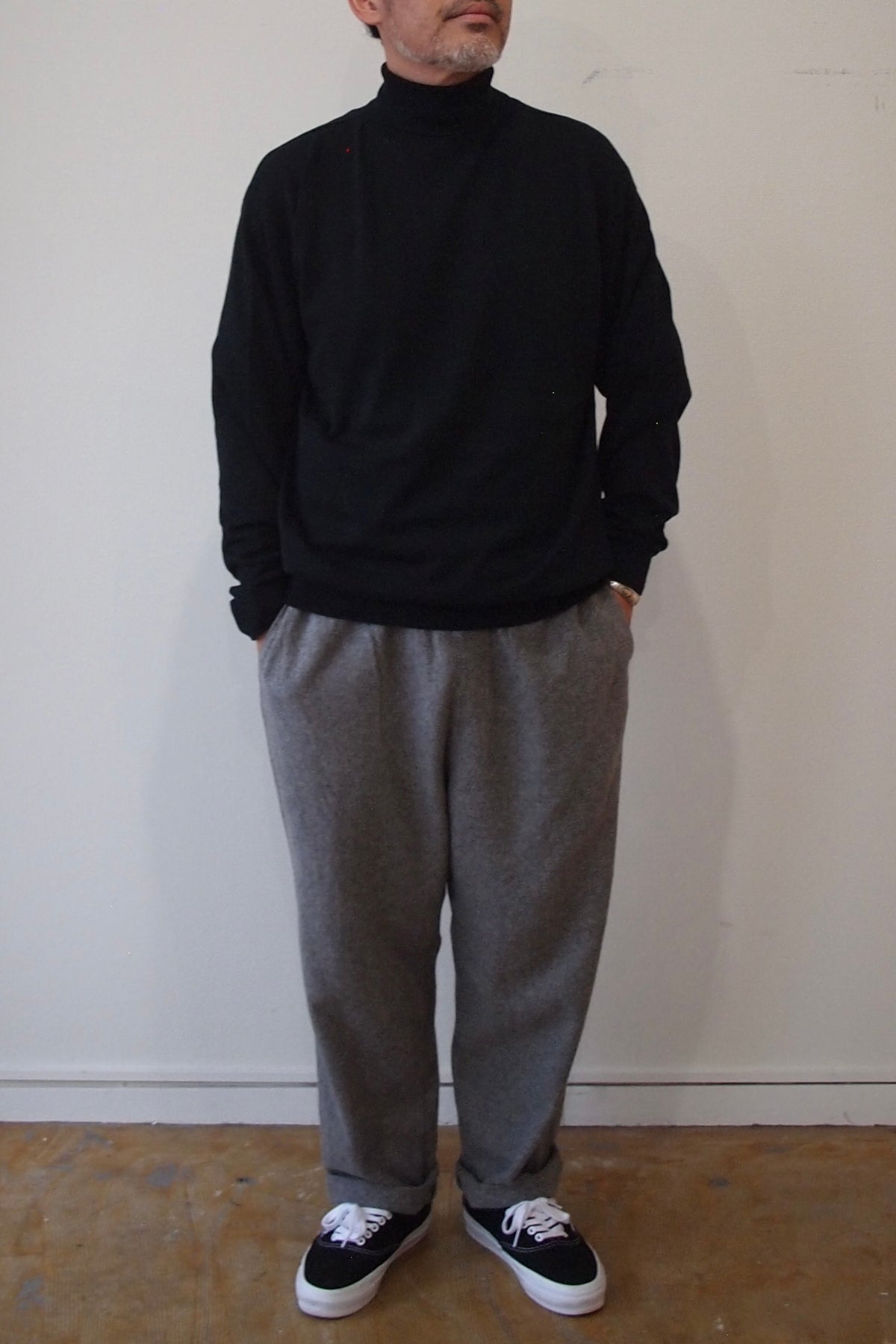 DELICIOUS "Cotton Turtleneck knit"